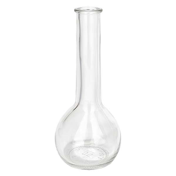 Botella para tapón de corcho Tulip, 200 ml, transparente, boca de 18 mm, sin tapón de corcho 18/22