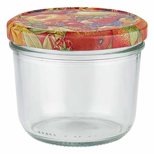 Vaso de 230 ml + tapa BasicSeal decoración frutal UNiTWiST
