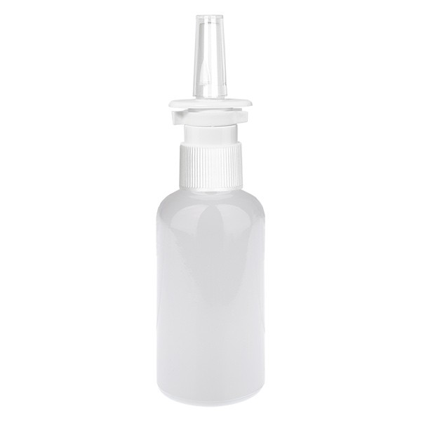 Botella pulverizadora nasal 50 ml, blanca/transparente STD WhiteLine UT18/50