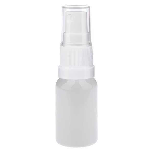 Frasco pulverizador de 10 ml, blanco/transparente, STD WhiteLine UT18/10