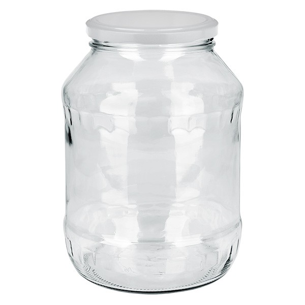 2650ml vaso redondo con tapa BasicSeal blanco UNiTWIST
