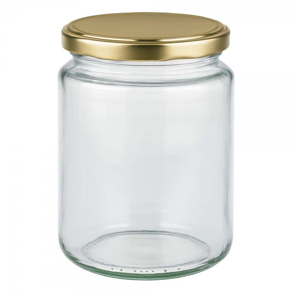 Tarro para miel de 450 g con tapa dorada BasicSeal UNiTWIST