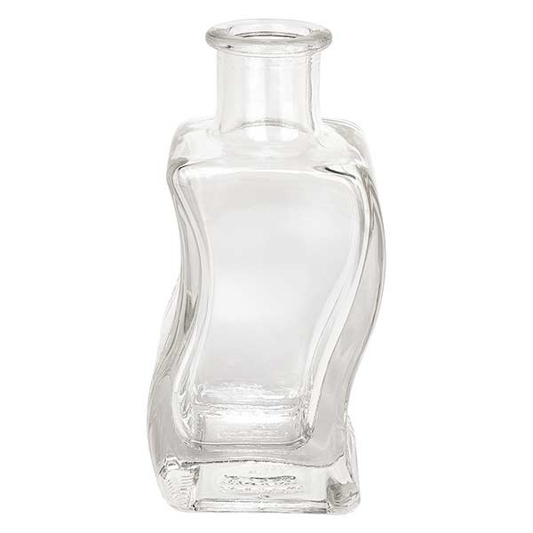 Botella para tapón de corcho Altana, 100 ml, transparente, boca de 18 mm, sin tapón de corcho 18/22