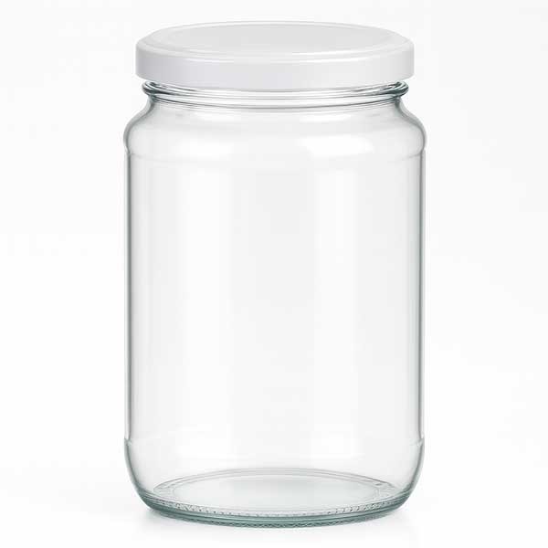 Vaso redondo de 375 ml con tapa BasicSeal blanco UNiTWIST