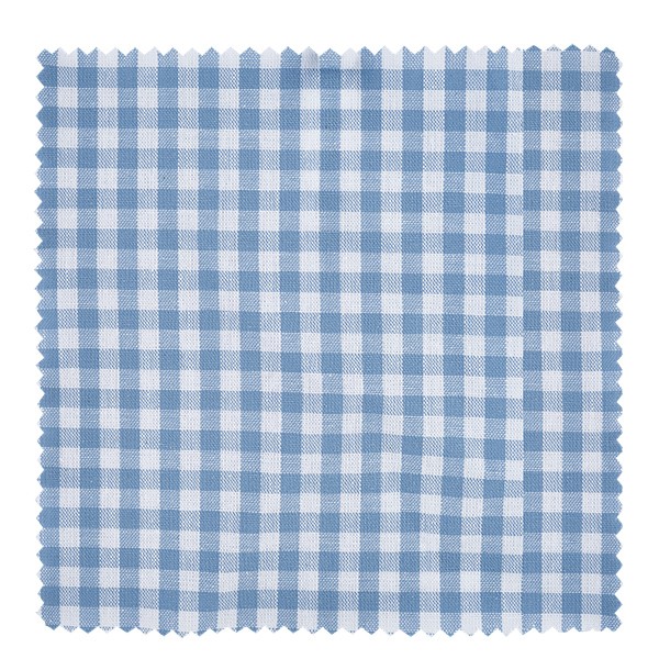 1 funda de tela 150x150 mm azul claro a cuadros para tapa diámetro 43-100 mm