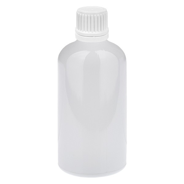 Botella cuentagotas de 100 ml, 0,7 mm, blanco, OV, WhiteLine UT18/100