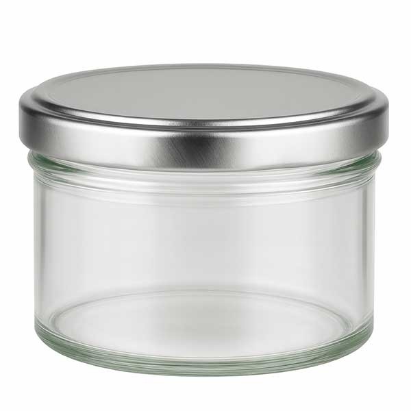 Vaso de 225 ml con tapa BasicSeal plata UNiTWiST