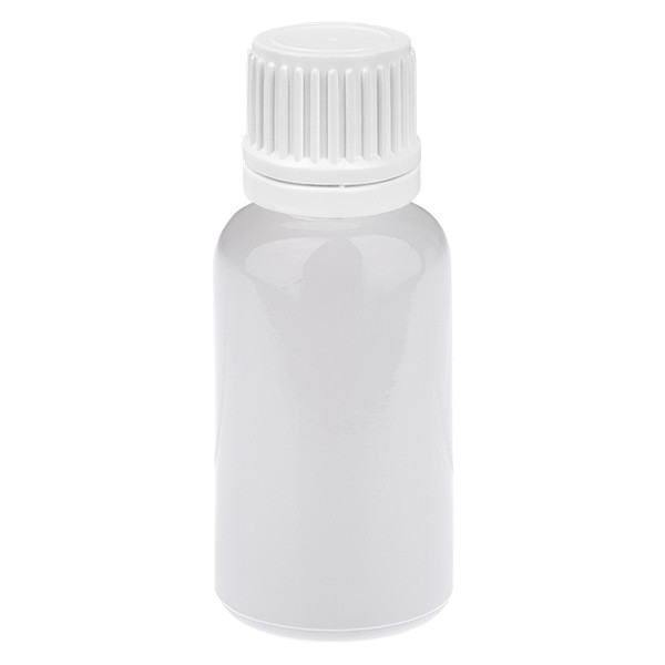 Frasco cuentagotas de 20 ml, 0,7 mm, blanco, OV, WhiteLine UT18/20