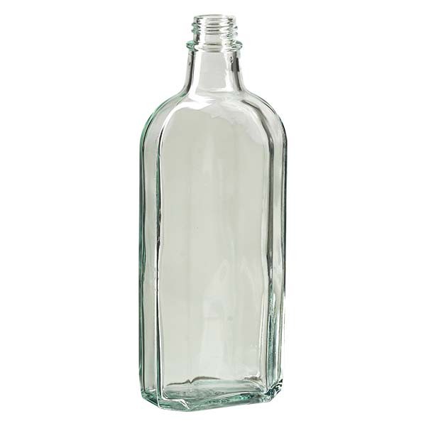 Botella meplat blanca de 250 ml con boca DIN 22