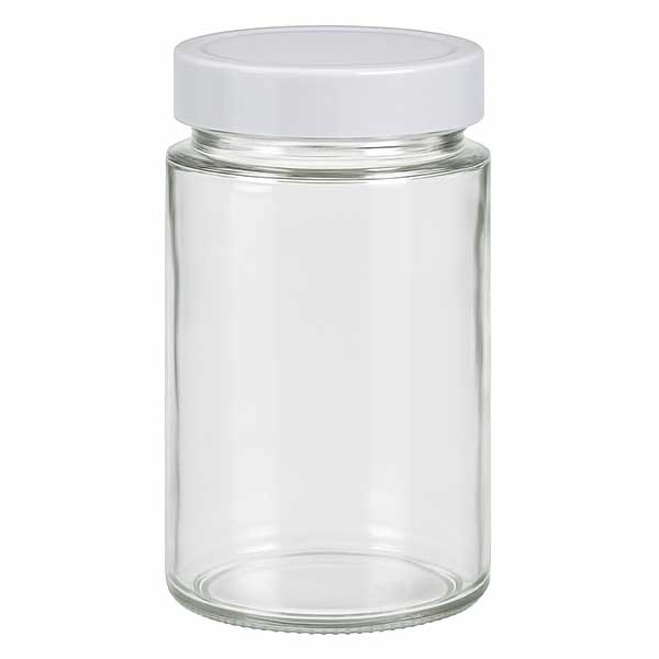 Vaso redondo de 245 ml + tapa BasicSeal blanco profundo UNiTWiST