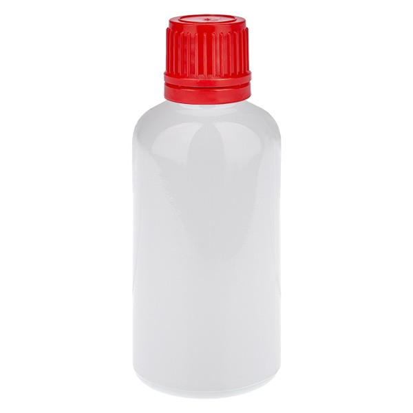 Botella de 50 ml, 11 mm, SV rojo OV WhiteLine UT18/50