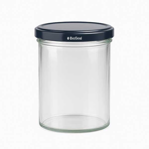 Vaso 435ml con tapa BioSeal negro UNiTWIST