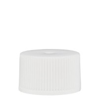 Tapón de rosca de 25 mm de PP blanco, estándar, con junta Tapón de rosca de 25 mm de PP blanco, estándar, con junta
