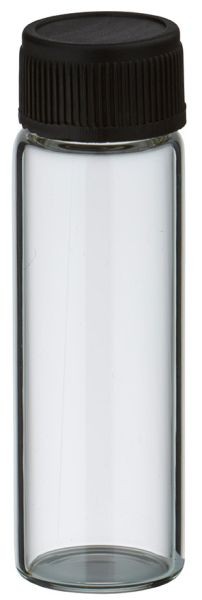 Mini Flasche 5ml inkl. Verschluss schwarz mit Dichtung