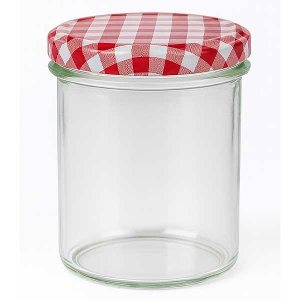 Vaso 350ml + tapa BasicSeal rojo/blanco UNiTWiST