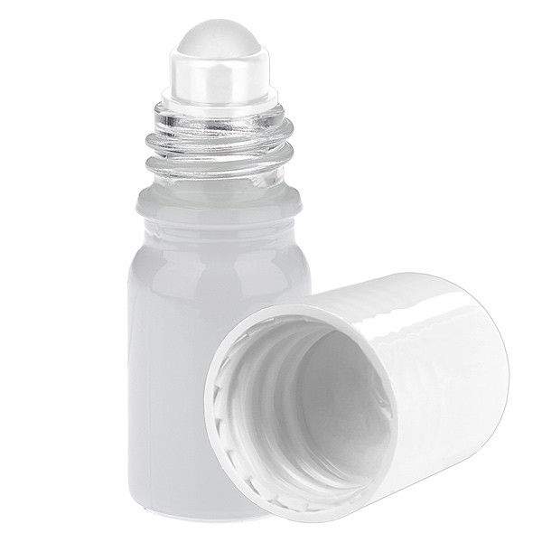 Frasco roll-on de 5 ml blanco STD WhiteLine UT18/5