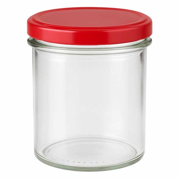 Vaso 350ml + tapa BasicSeal rojo UNiTWIST