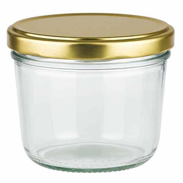 Vaso de 230 ml con tapa BasicSeal dorada UNiTWIST