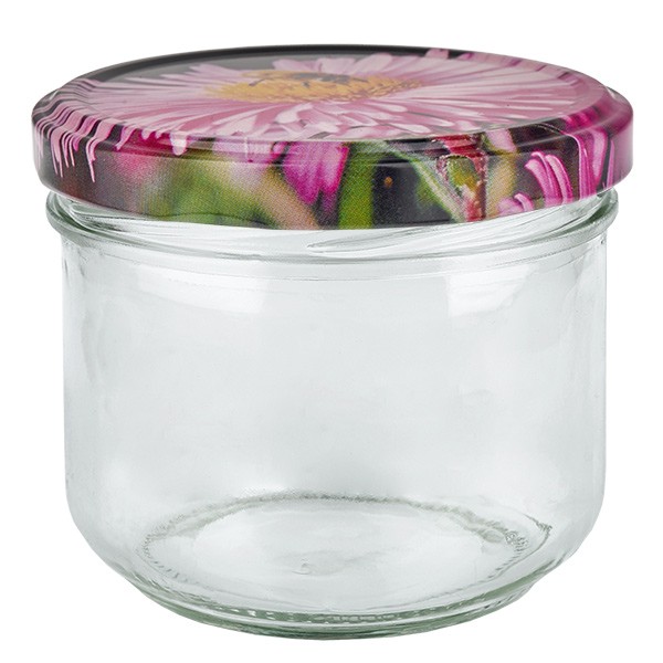 Vaso de 260 ml + tapa BasicSeal Decoración Blossom UNiTWiST