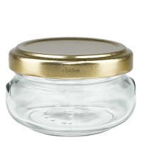 Tarrina UNiTWIST de 120 ml con tapa oro TO70 Tarrina UNiTWIST de 120 ml con tapa oro TO70