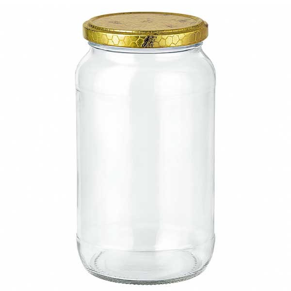 1062ml tarro redondo + tapa BasicSeal panal UNiTWiST