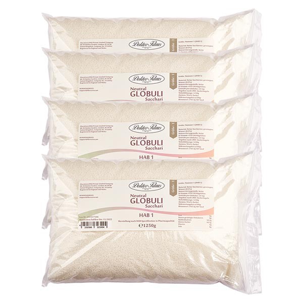 Glóbulos neutrales, 5 kg, HAB1, 100 % sacarosa pura