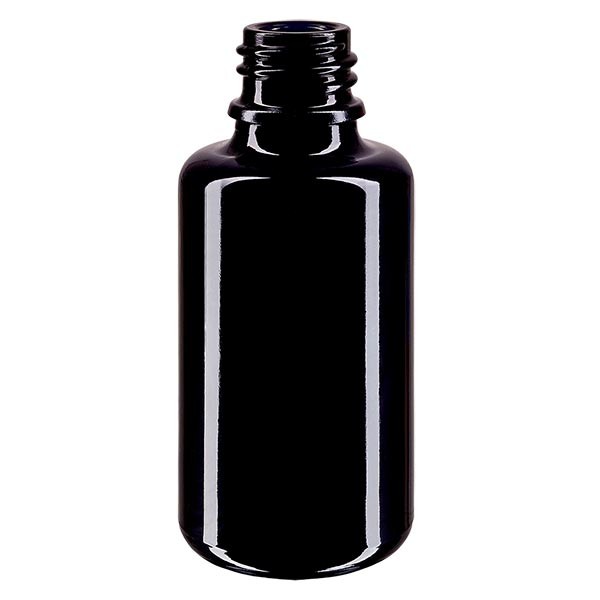 Frasco de vidrio violeta, 30 ml, DIN 18 (vidrio Miron)