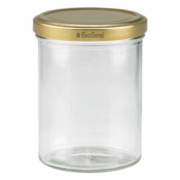 Vaso 435ml con tapa BioSeal oro UNiTWIST