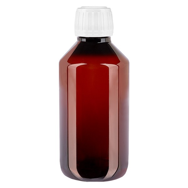 Botella PET 250ml con tapón blanco OV