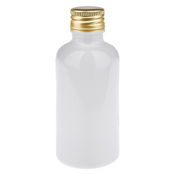 Botella de 50 ml, 11 mm SV aluminio dorado STD WhiteL. UT18/50