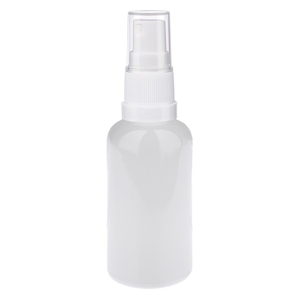 Frasco pulverizador de 50 ml, blanco/transparente, STD WhiteLine UT18/50