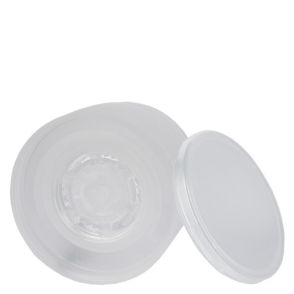 Tapa de rosca para molinillo, transparente-blanco, mecanismo de molienda de acrílico, ajuste del grado de molienda grueso y fino