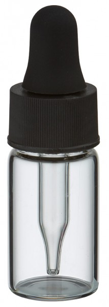 Minifrasco con pipeta cuentagotas transparente s/s UNiTWIST de 3 ml