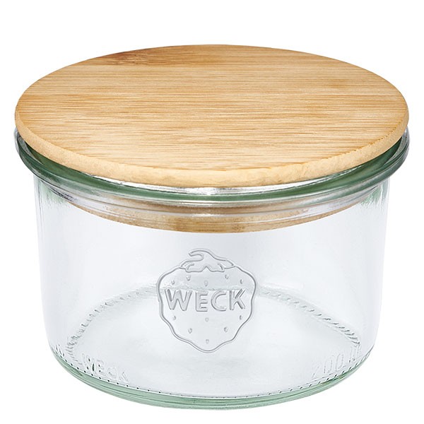 Tarro para desmoldar WECK de 200 ml con tapa de madera