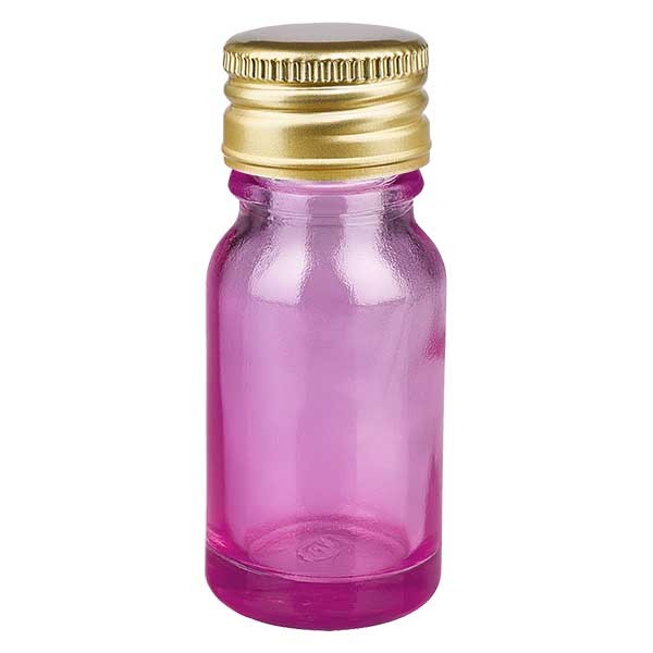 10ml Flasche 11mm Schraubverschluss Alu-Gold mit Standardverschluss PurpleLine UT18/10