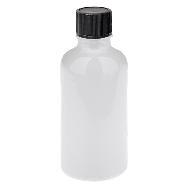 Botella cuentagotas de 50 ml, 1 mm, negro, STD, WhiteLine, UT18/50