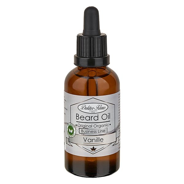 Aceite de barba de 50 ml, vainilla, Business Line (Original Organic Beard Oil) de Doktor-Klaus
