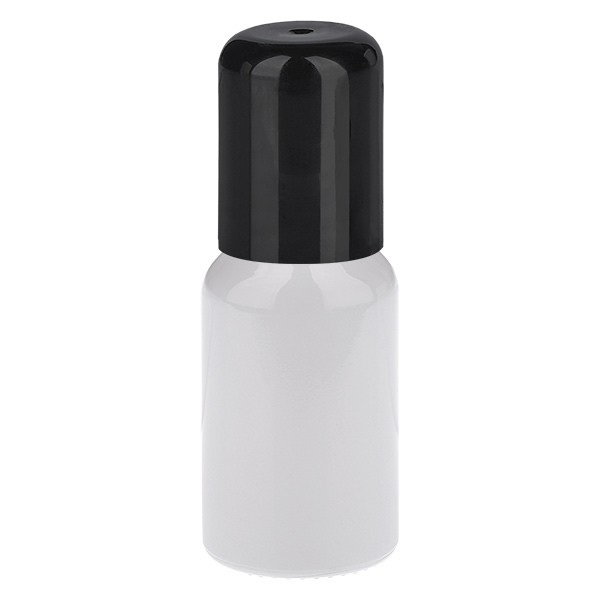Frasco roll-on de 10 ml negro STD WhiteL. UT18/10
