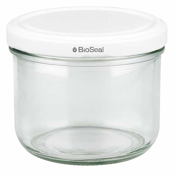 Vaso de 260 ml con tapa BioSeal blanco UNiTWIST