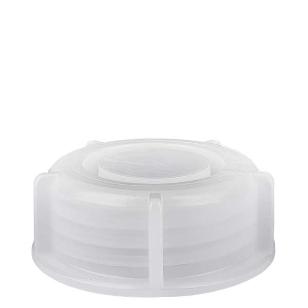 Tapón de rosca para frasco de laboratorio de cuello ancho de 500 ml, transparente 50 mm