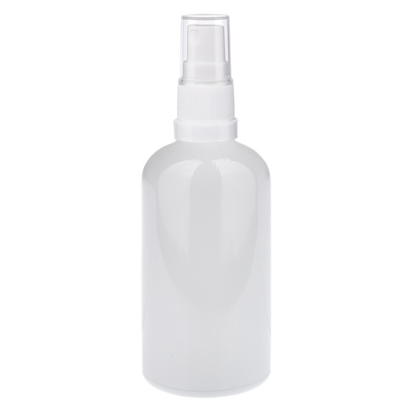 100 ml con pulverizador blanco/transparente STD WhiteLine UT18/100