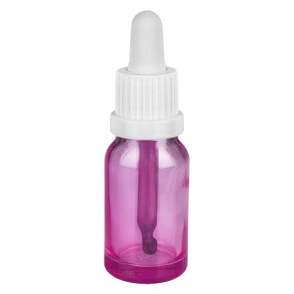 10ml Pipettenflasche weiß mit Originalitätsring PurpleLine UT18/10